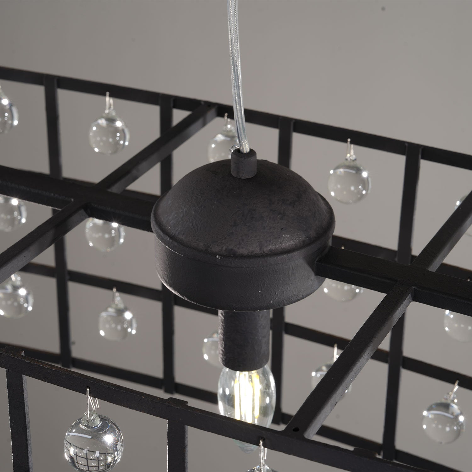 Lagale 5-Lights Rectangular Crystal Chandelier