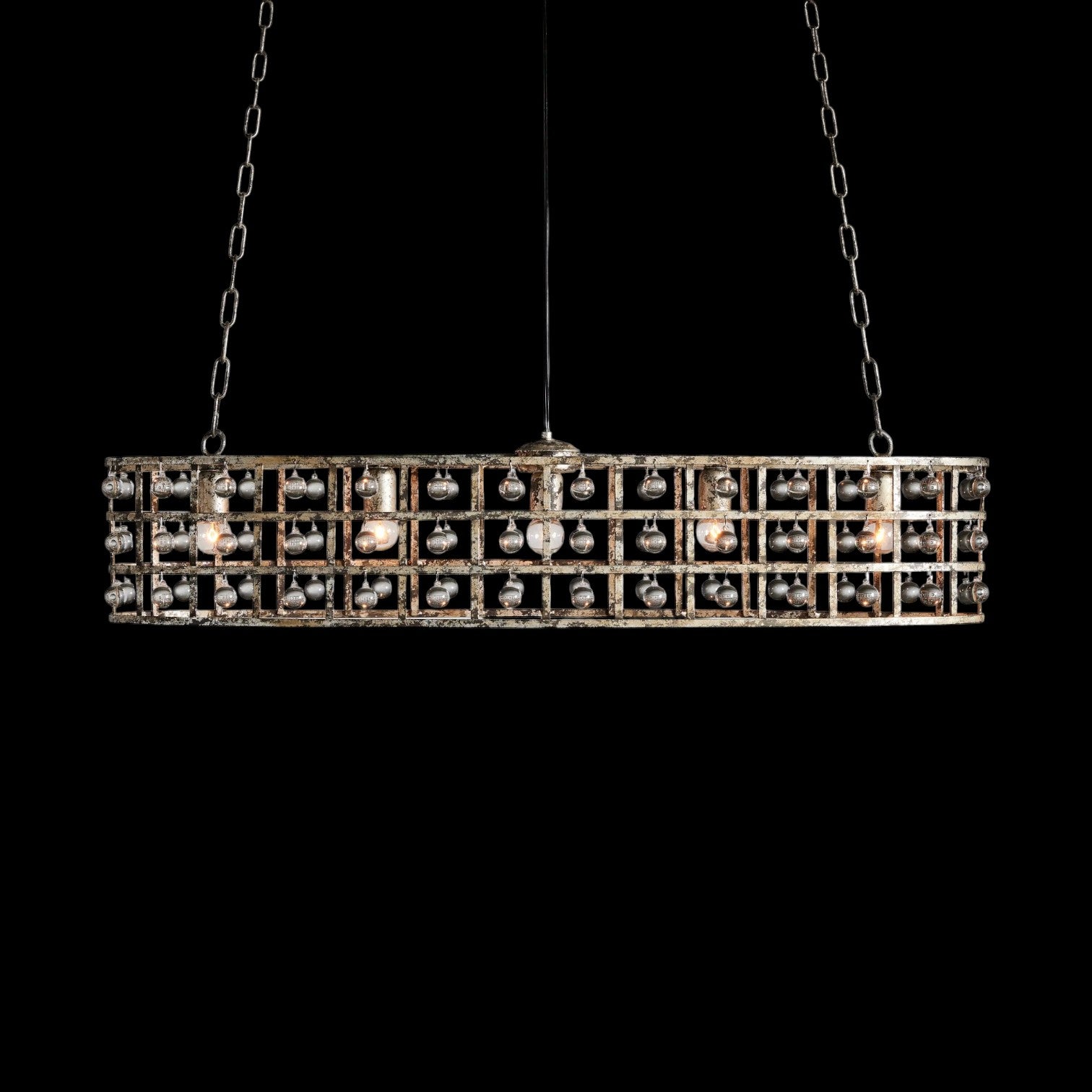 Lagale 5-Lights Rectangular Crystal Chandelier