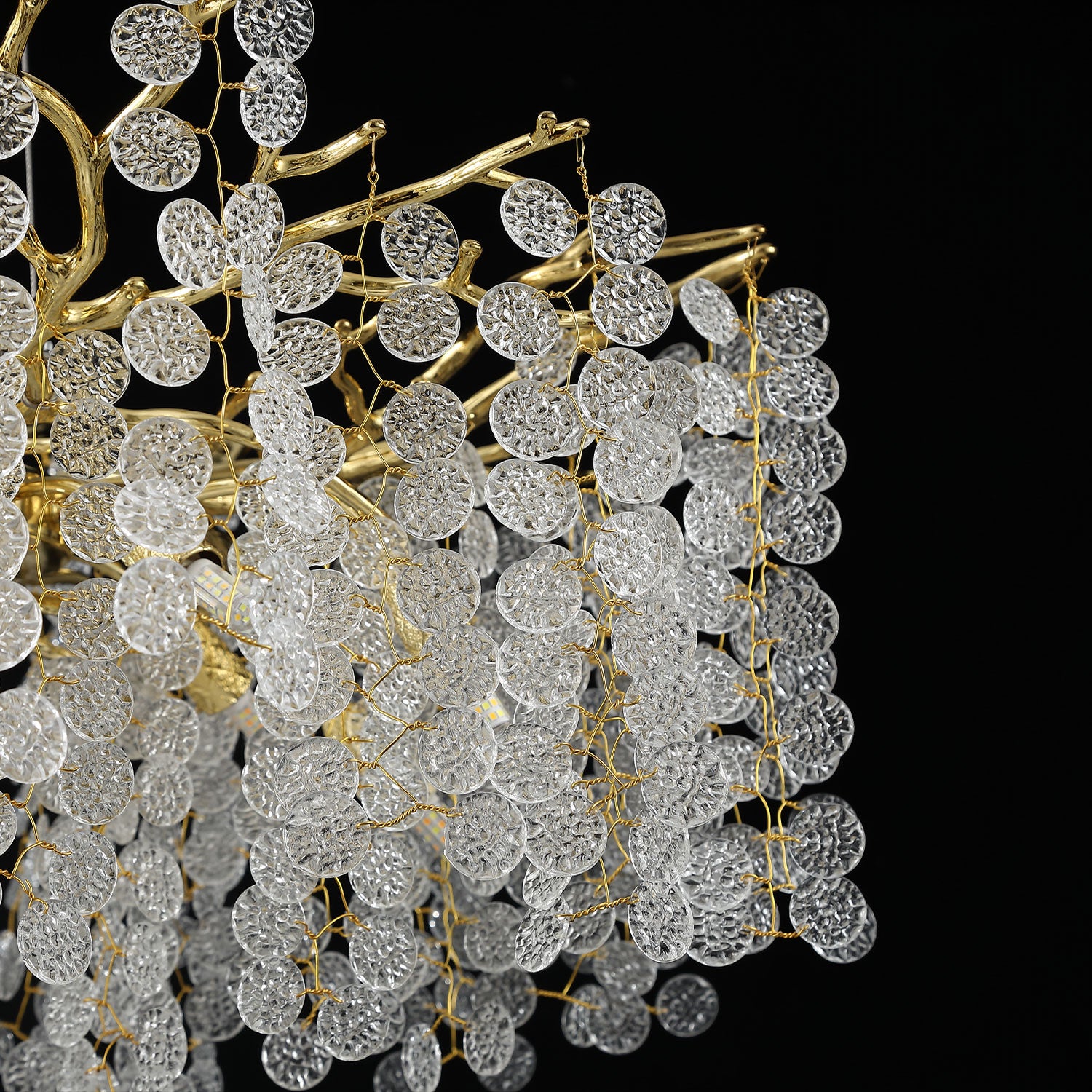 Cioral Oval Crystal Branch Chandelier