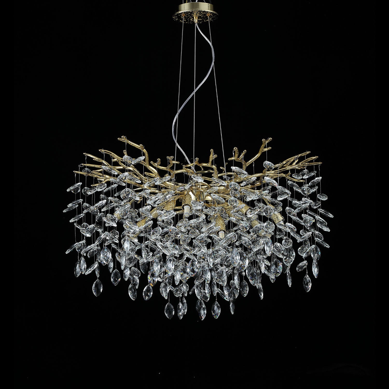 Cioral Round Crystal Chandelier Light