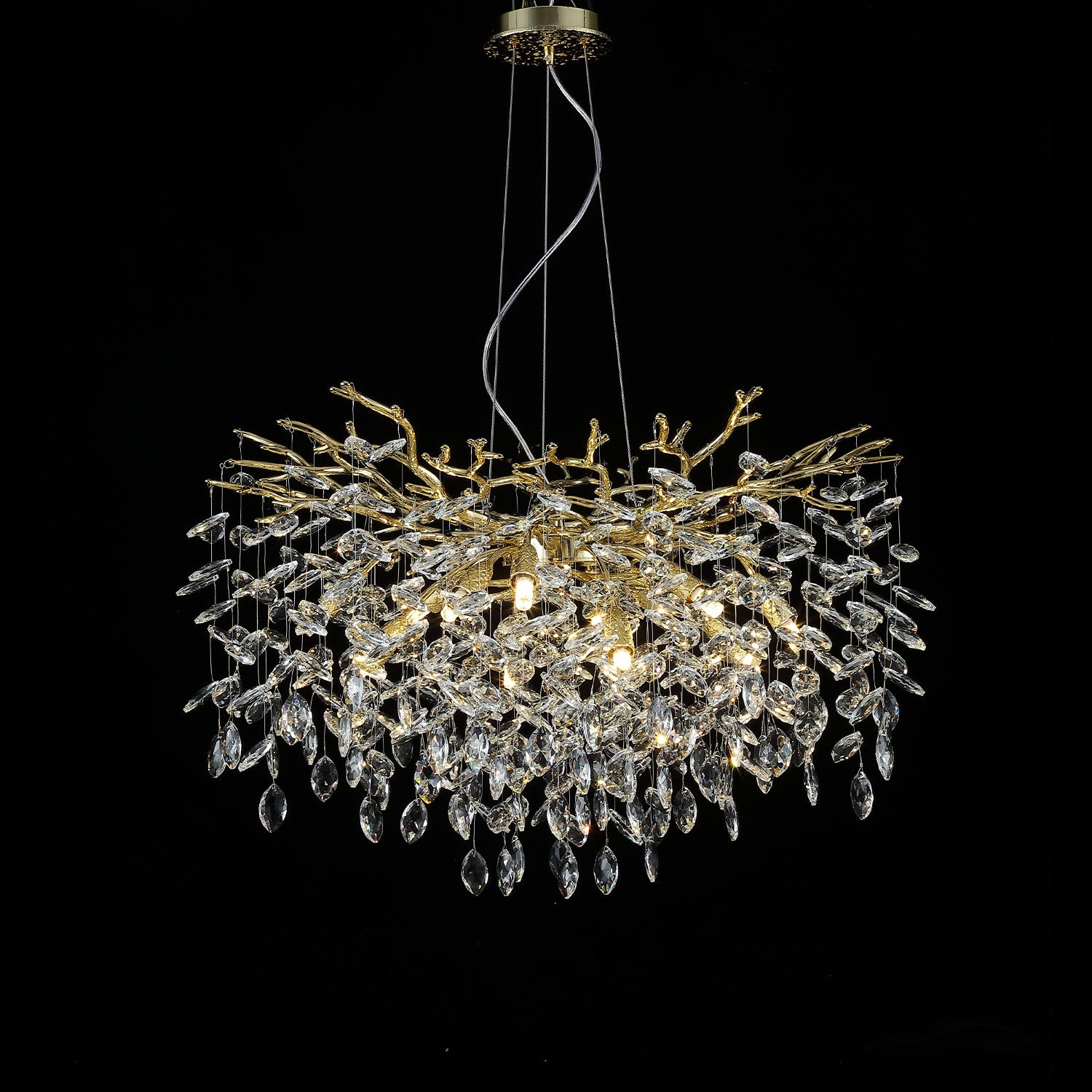 Cioral Round Crystal Chandelier Light