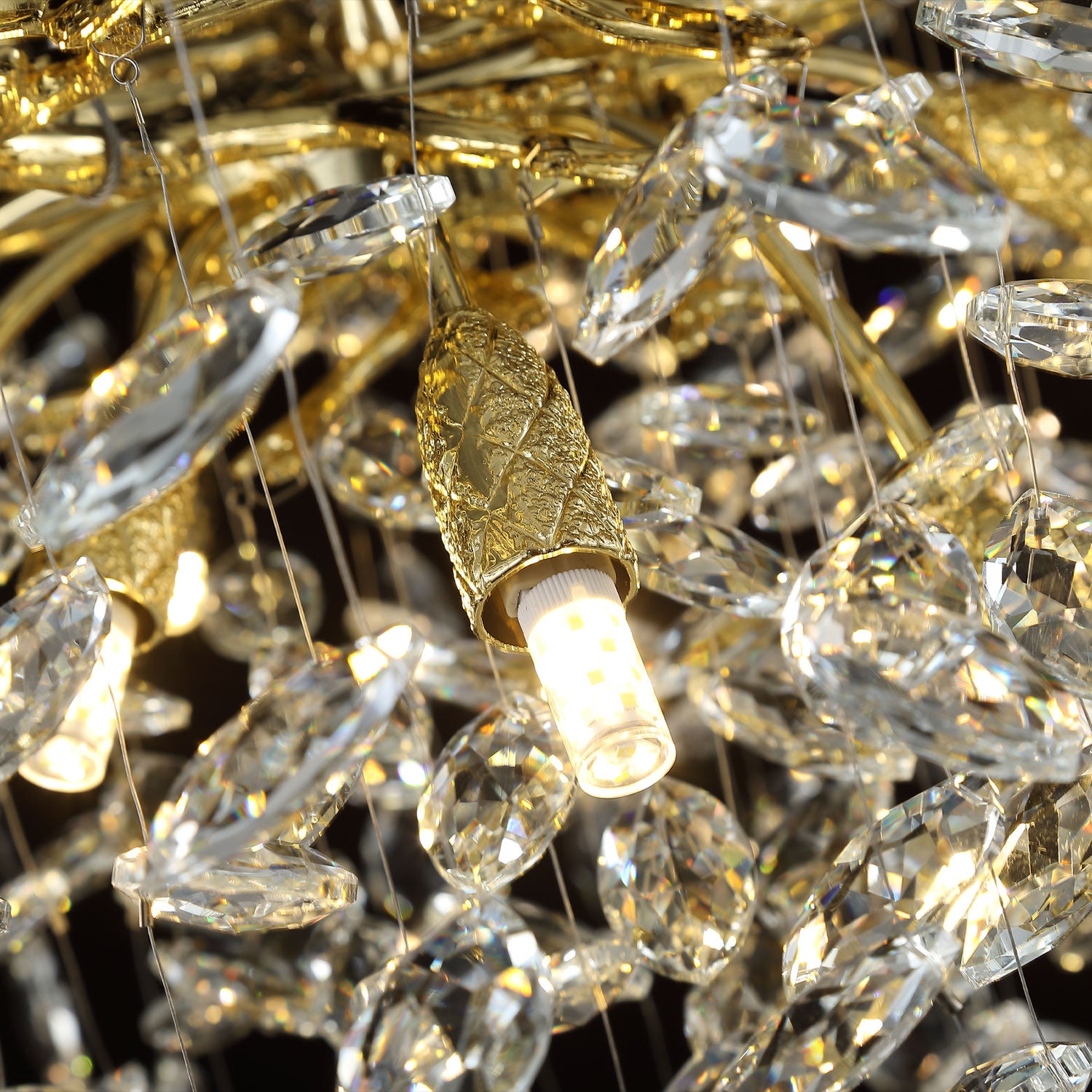 Cioral Round Crystal Chandelier Light