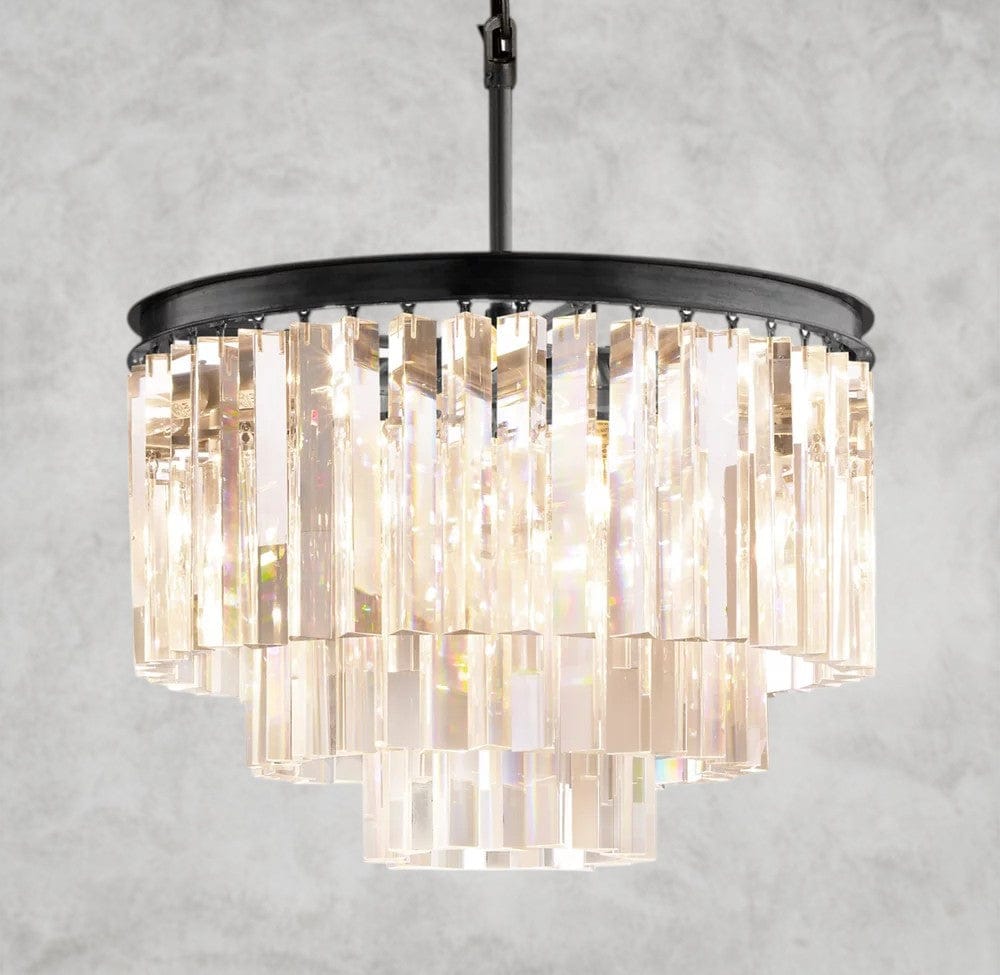 20" / Bronze 1920s Odeon Round Chandelier 20", 32", 44"