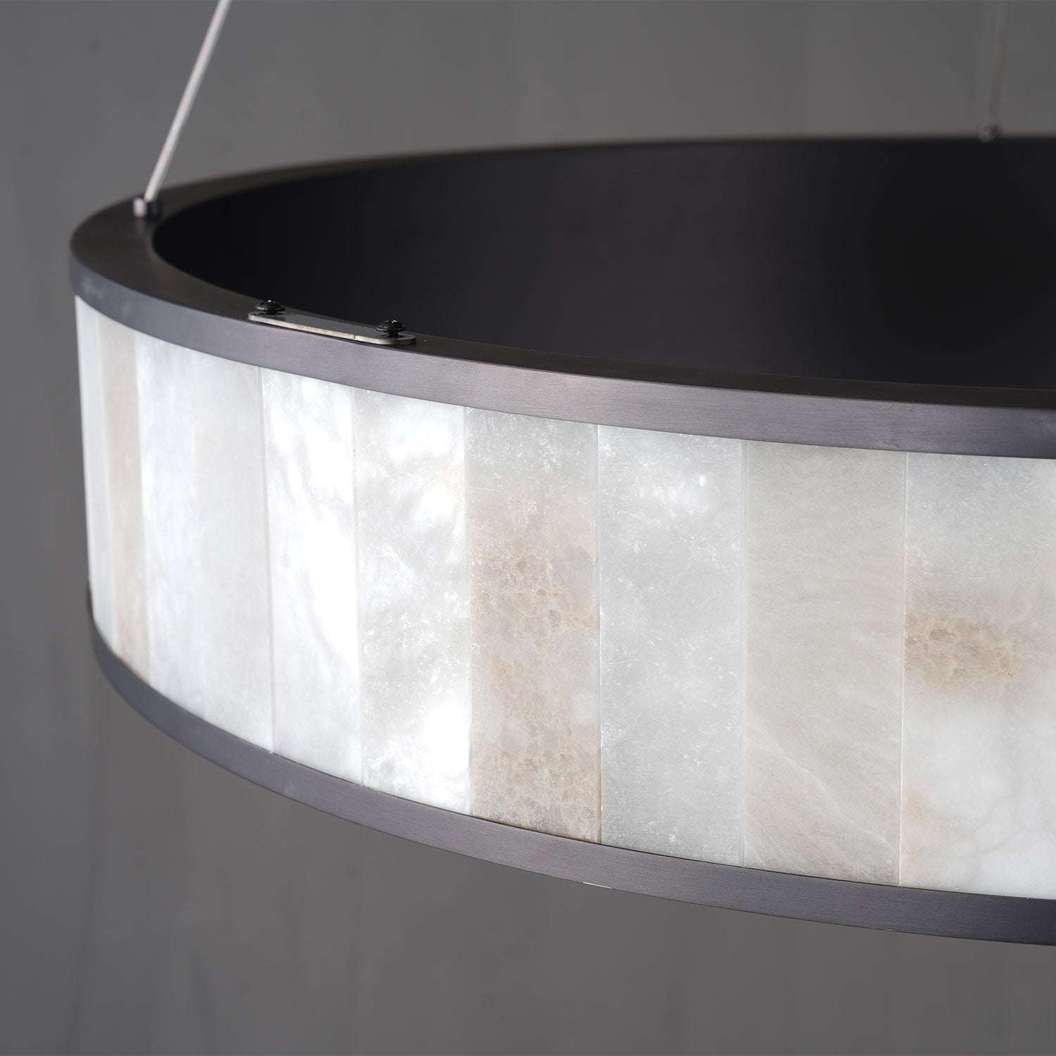 Aiera Alabaster Round Chandelier