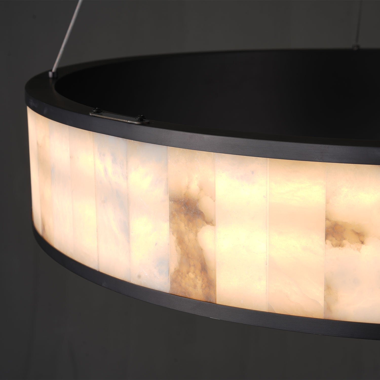 Aiera Alabaster Round Chandelier