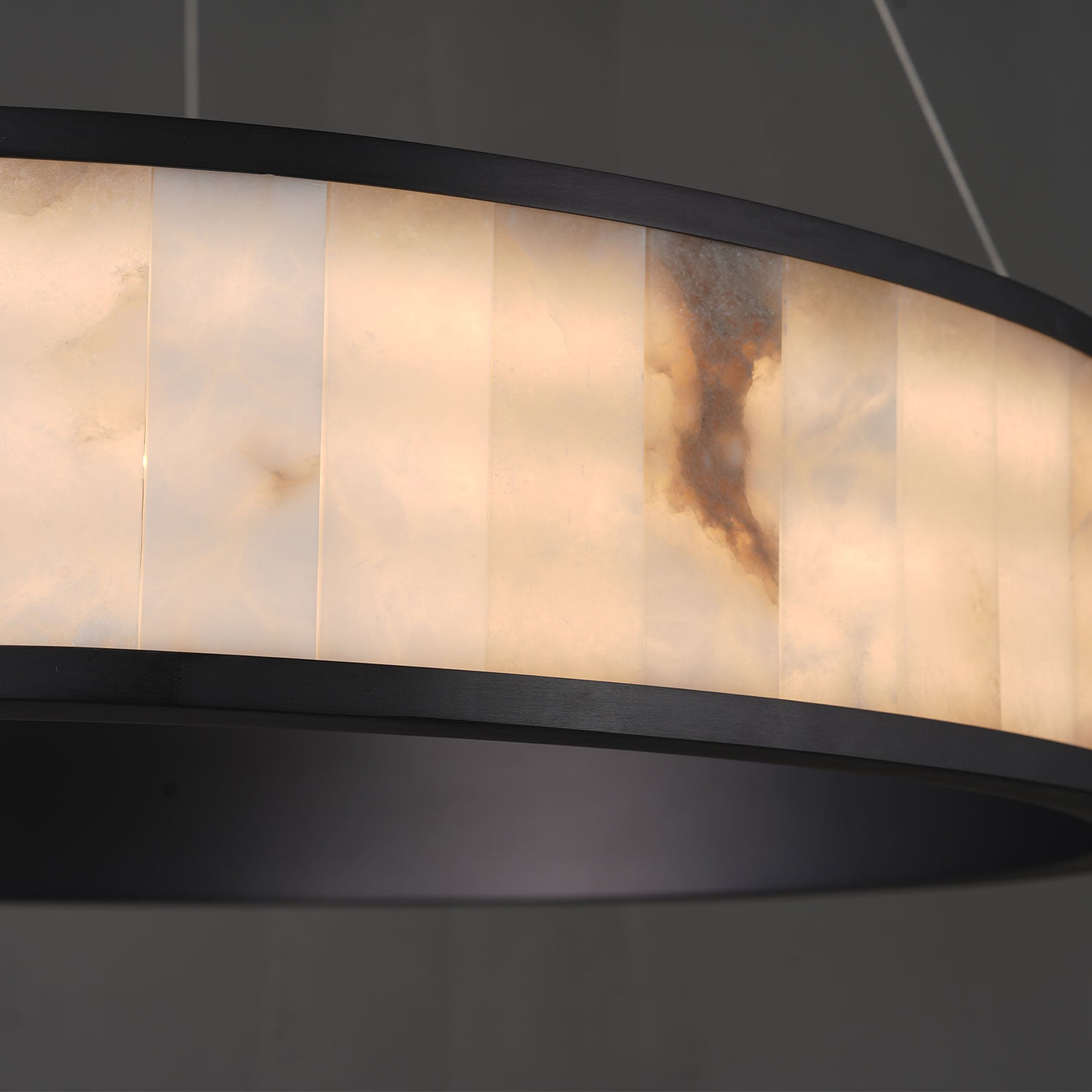 Aiera Alabaster Round Chandelier