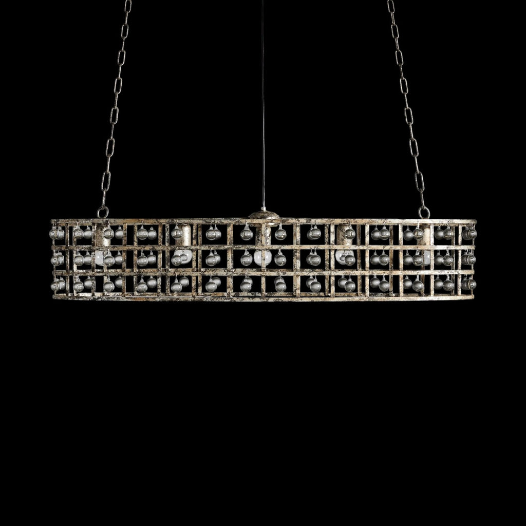 Lagale 5-Lights Rectangular Crystal Chandelier