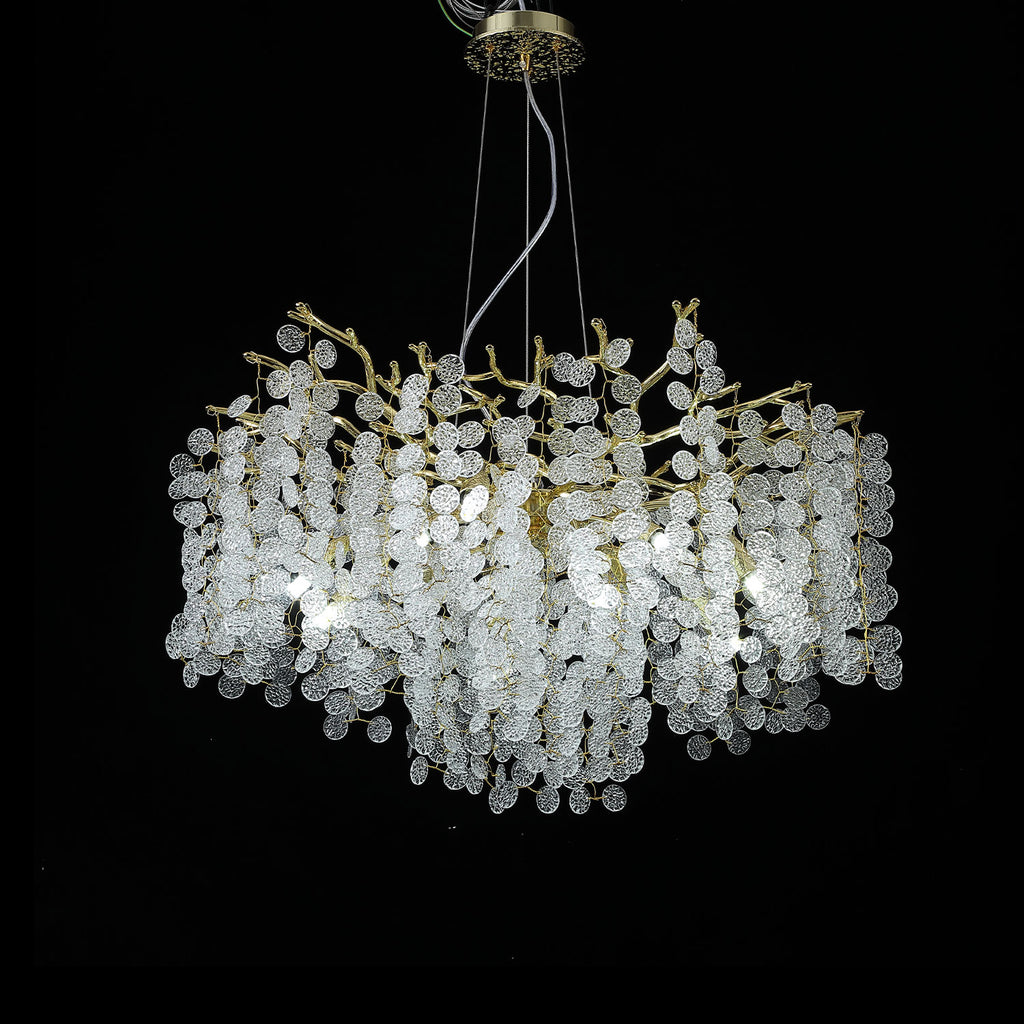 Cioral Oval Crystal Branch Chandelier