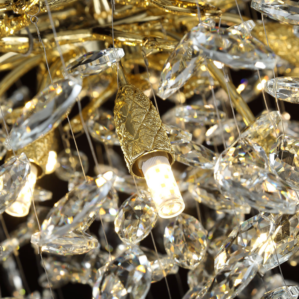 Cioral Round Crystal Chandelier Light