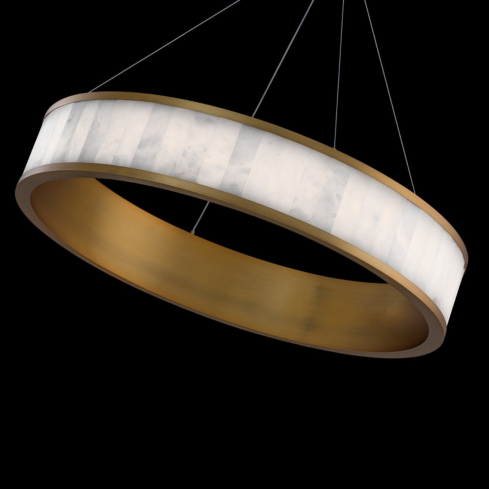 Aiera Alabaster Round Chandelier
